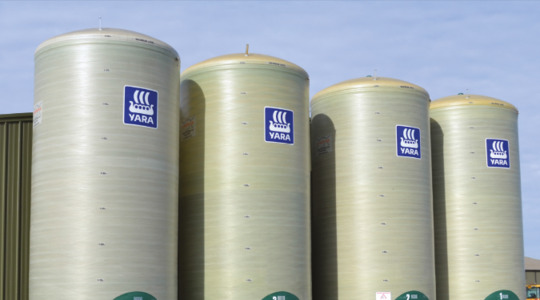 Yara oplagtanks voor vloeibare meststoffen