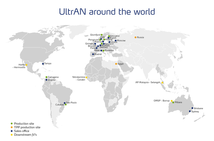 UltrAN location map
